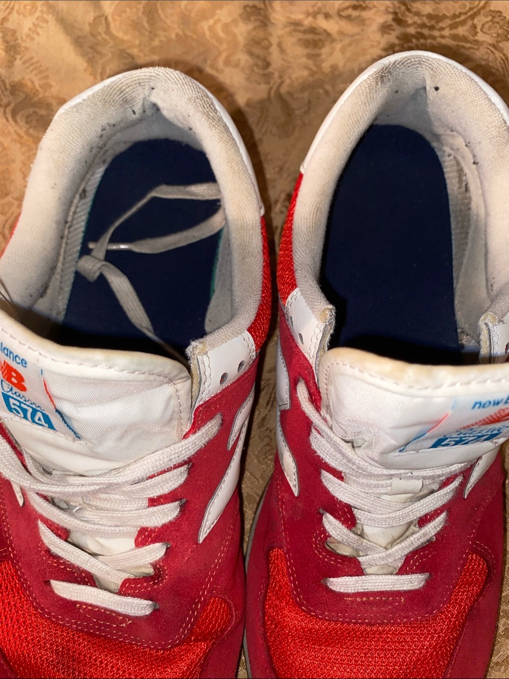 New Balance Classic 574 - Red Sneakers - Picture 6 of 9